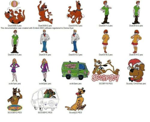 53 CARTOON DOG CHARACTERS EMBROIDERY MACHINE DESIGNS COLLECTION PES | eBay