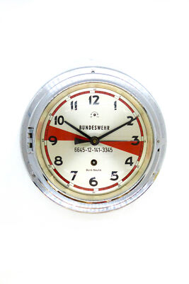 Wempe Schiffswanduhr Bundeswehr Bürk-Nautik 6645-12-141-3345 Handaufzug