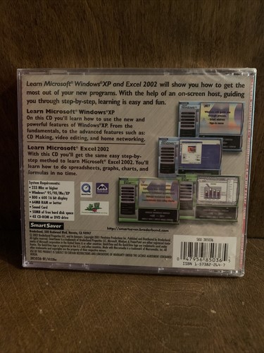 Broderbund Learn MS Windows XP and Excel XP video training brand new sealed - Picture 2 of 4