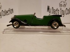 RARE Vintage Wind Up Tinplate Triang Minic Vauxhall Tourer with Key