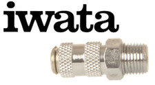 Quick Disconnect Body for Iwata hose (1/8 QD female x 1/8 male) # QD1