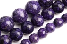 Deep Purple Treated Charoite Beads Grade A Round Gemstone Loose Beads 4/6/8/10MM