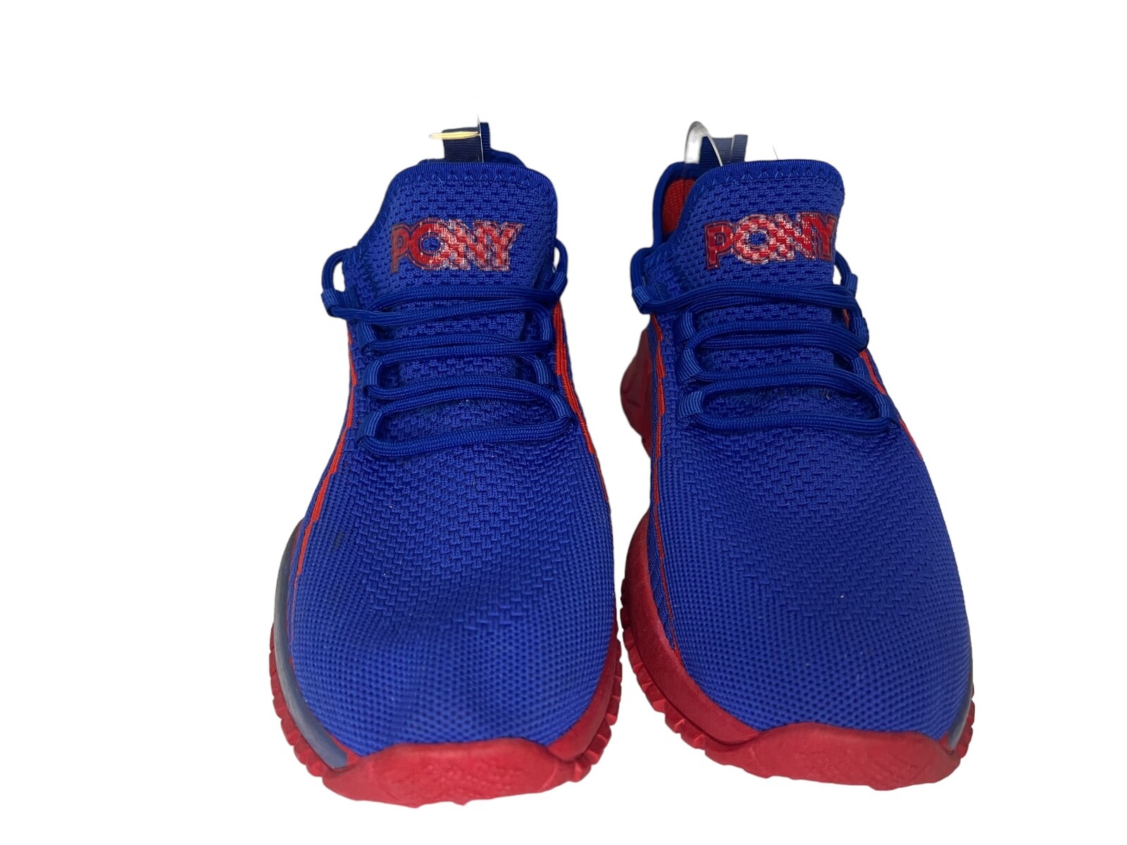 Scarpe da ginnastica da uomo blu rosse Pony PP 1 lavorate a maglia rocciosa taglia 9 5