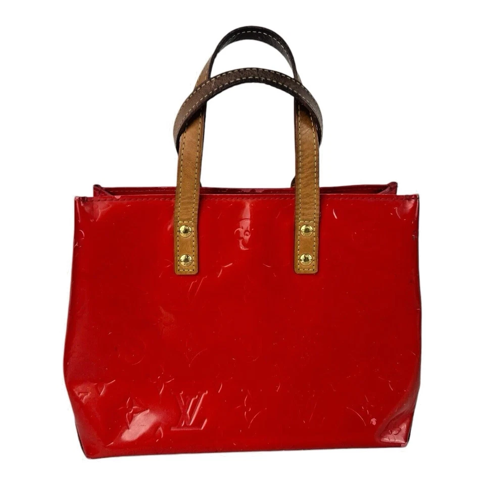 Bolso de Mano Bolso de Mano Louis Vuitton Reade PM Rojo Vernis Cuero **LEER** Foto 2 de 4