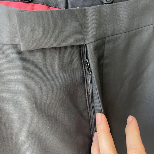 Traje Suministro Esmoquin Pantalón Lana Negro, Talla 42 H58 - Imagen 7 de 11