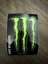 MONSTER  Energy 3”x4” Sticker Green Logo Decal