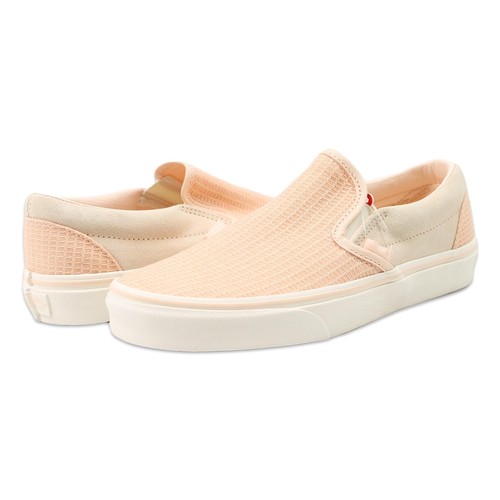 Vans Womens Classic Slip-On Multi Woven Shoes Creme De Peche Snow White 5  New | eBay