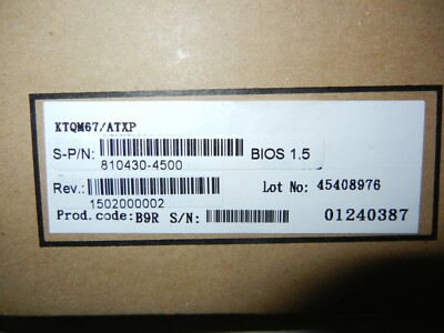 KTQM67/ATXP Kontron Motherboard new!!!!, original packed 810430-4500