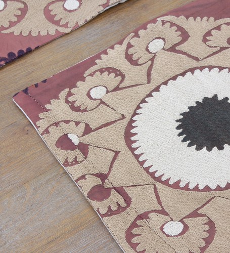 Suzani Pillow Cover Uzbek SET of 4 pcs 14.17" x 14.57" Fast Shipment 15802 - Picture 15 of 21