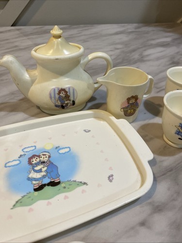 Juego de té Raggedy Ann juguete Tootsie 11 piezas - Imagen 4 de 8