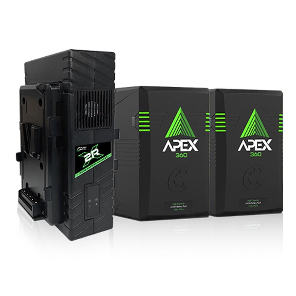 Литий-ионный аккумулятор Core SWX 2x Apex 360 14,8 В с 2-позиционным комплектом быстрого зарядного устройства GP-X2RV
