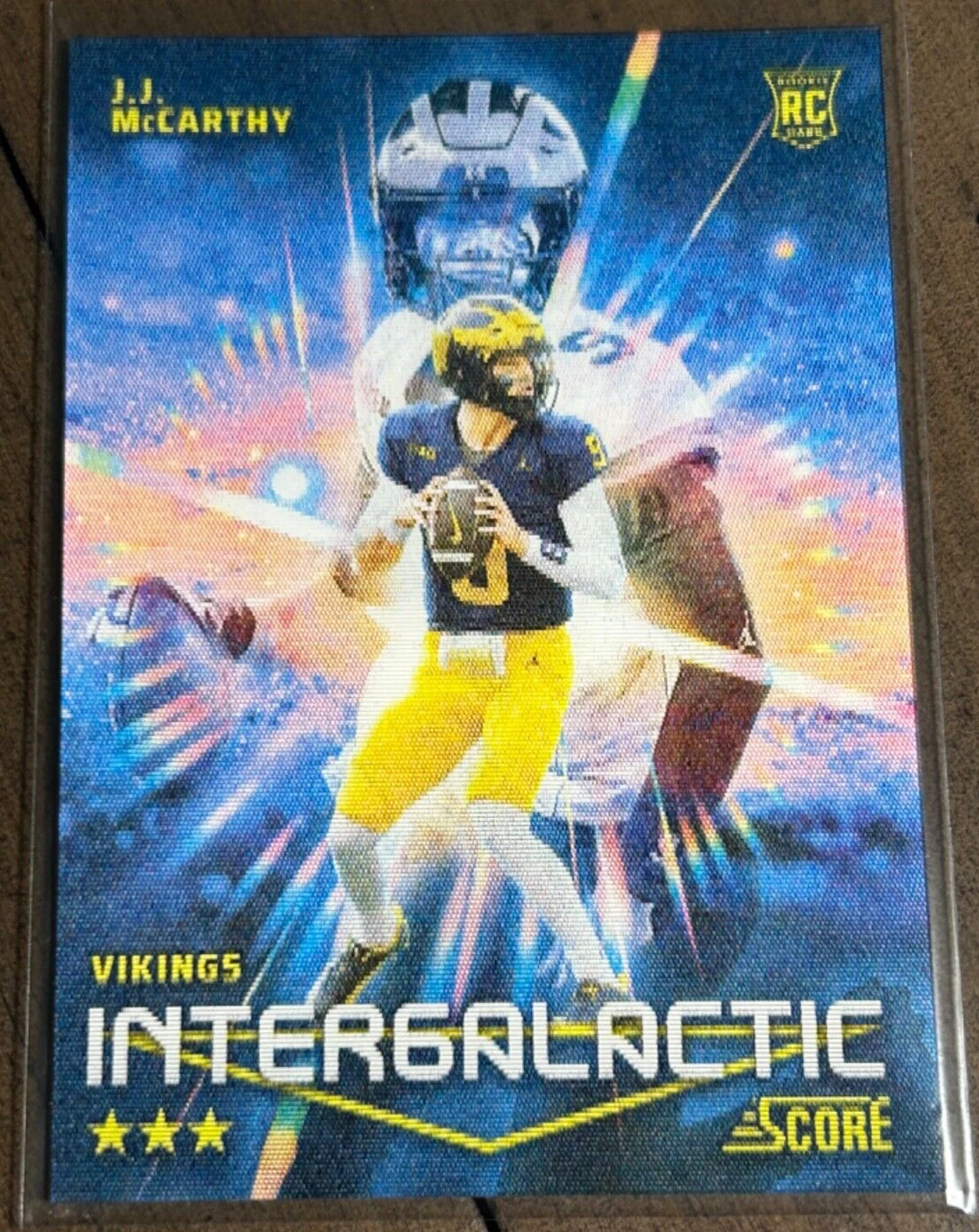 JJ McCarthy Panini Score Intergalactic #5 Base