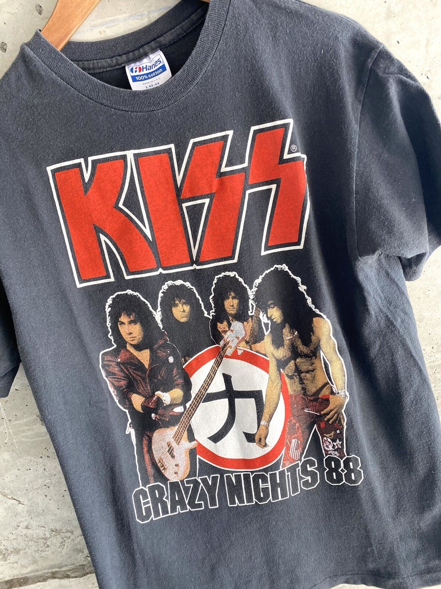vintage 80s kiss band tee shirt concert tour promo merch vintage 80s kiss band tee shirt concert tour promo merch