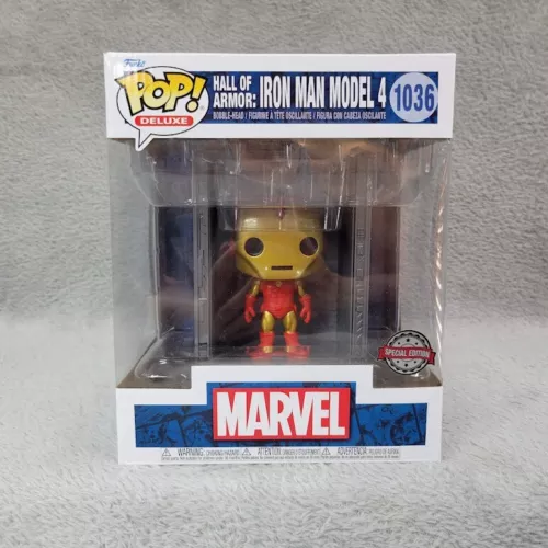 Funko Pop! Deluxe: Marvel Hall of Armor Iron Man Model 4 PX Exclusive #1036 Tony