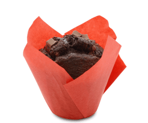 50 Rouge Tulipe En Forme De Muffin Gateau Cas Enveloppe Pour La Patisserie Noel Ebay