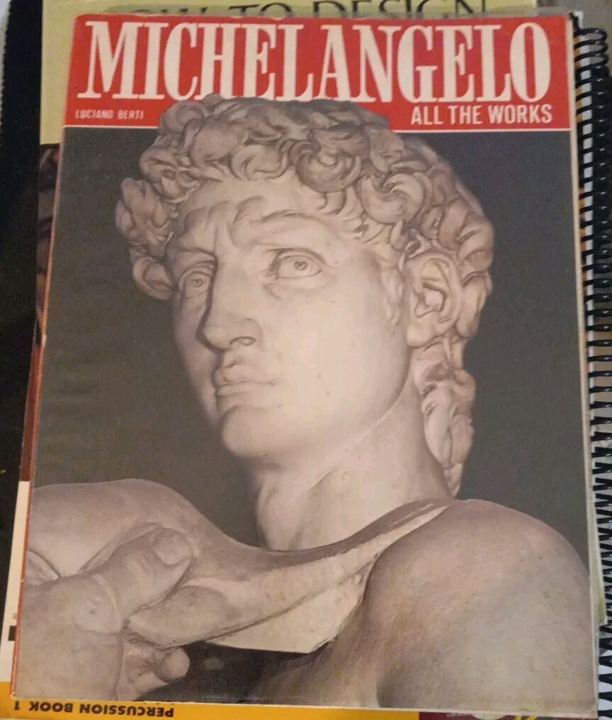 All the Works of Michelangelo Vintage Art Book Luciano Berti vg