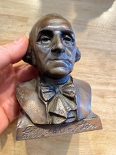 George Washington Piggy Bank Banthrico Vintage 1Lb Maine Savings Bank NO KEY