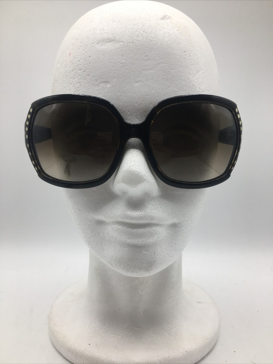 Kate Spade Sunglasses Cila/s 01d6 Y6 61-16-125 Gold Polka Dots New