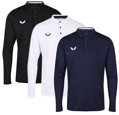 Castore Golf Performance Poloshirt - Langarm - UVP £ 55 - recyceltes Polyester