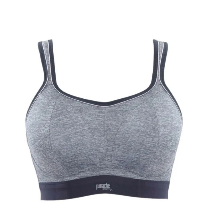 Sujetador deportivo sin alambre Panache modelo 7341B color carbón marga talla 34F