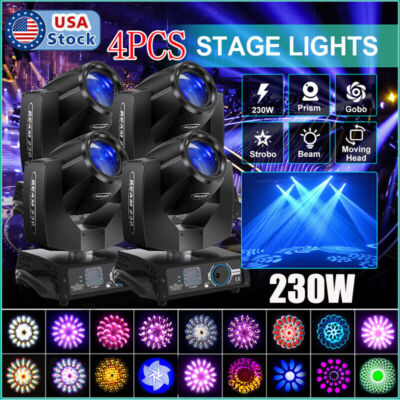 230W 7R Beam Zoom Sharpy 24Prism DMX Stage Lighting Moving Head Light Disco DJ
