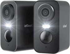 ieGeek Outdoor Wireless Security Camera 2K Home Wifi Battery CCTV System Alexa