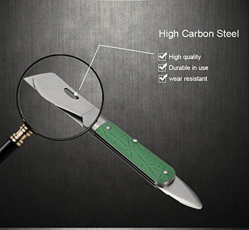 Grafting Knife, Professional Foldable Double Blades Graft Knife, Fruit Trees Gar