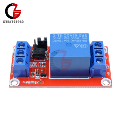 5V 1 Channel Optocoupler Relay Module For High Low Level Trigger