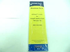 NCS PEARSON SAMPLE EZDATA DATA CARDS 203-162-003 FOR SAMPLE APPLICATIONS 708 709