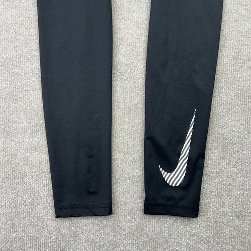 Nike Compression Leggings Youth Large Black Base Layer Gym Athletic BV3519-010 - Picture 3 of 10