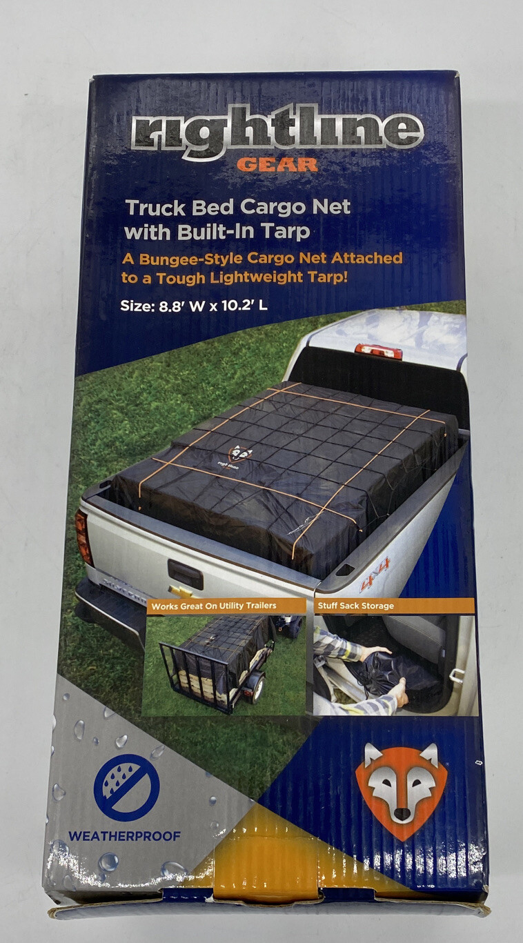Rightline Gear 100T60 Truck Bed Cargo Net with BuiltIn Tarp สำนักงาน