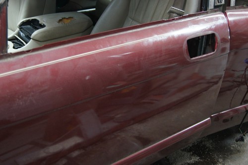 1998 JAGUAR XJ8 L DOOR FRONT LEFT DRIVER SIDE RED - Picture 5 of 7