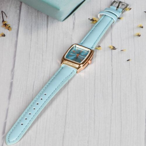Orologio da polso donna classico retrò quadrante quadrato pelle analogico quarzo donna piccolo - Foto 12 di 44