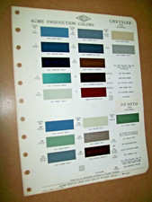 1950 Chrysler & De Soto DeSoto car auto Acme Paint Chips set