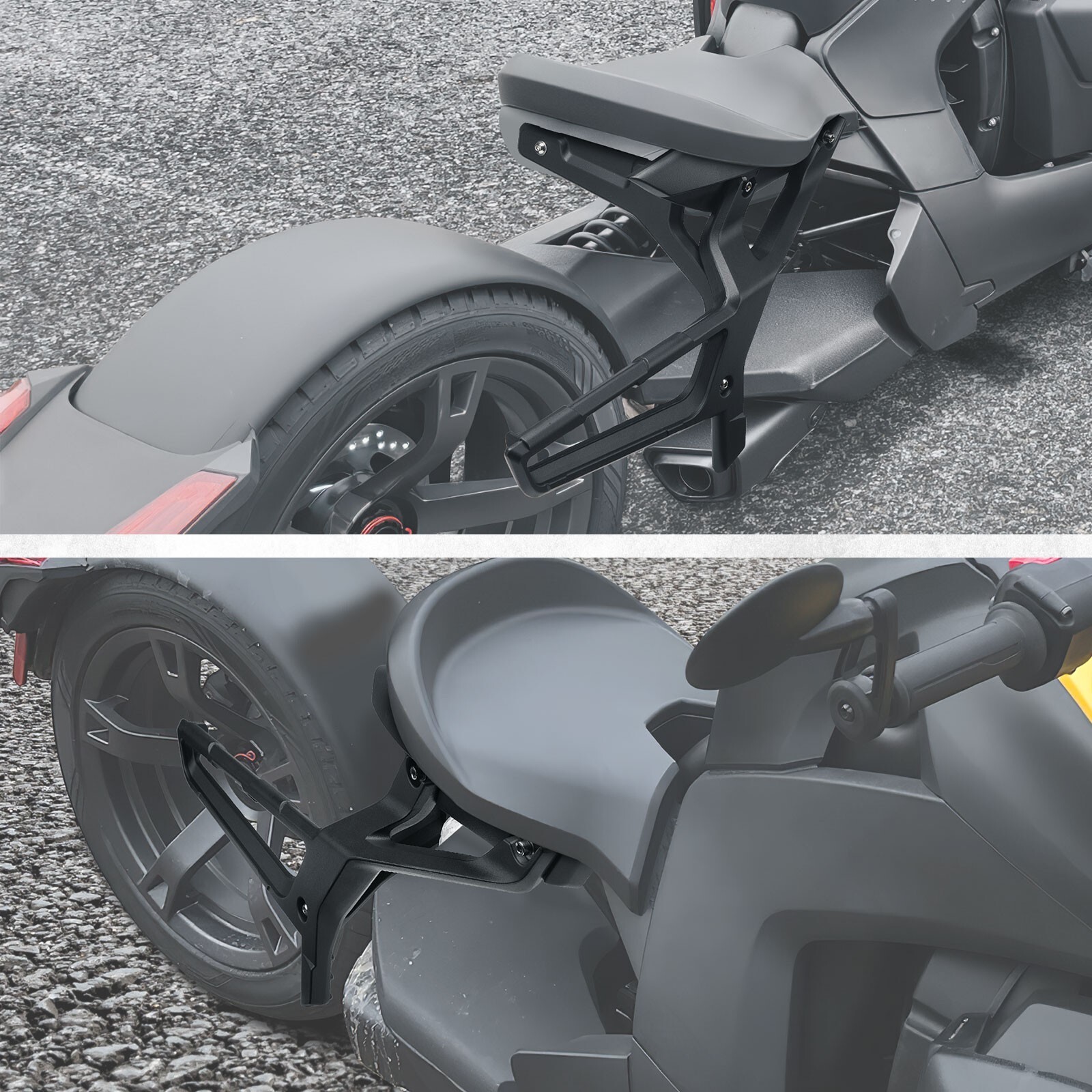 KEMIMOTO UTV Saddlebag Rack Kit for Can Am Ryker 600 900 Rally 2019