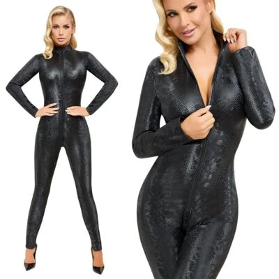 COTTELLI COLLECTION Sexy Damen Overall Jumpsuit elegant lang playsuit Ganzanzug Einteiler Body "Etta