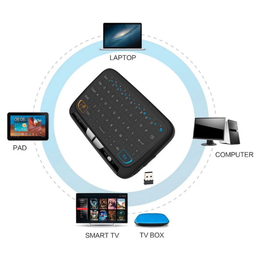 Wireless Touchpad Keyboard 2.4G Air Mouse Remote for WIN Android Set Top TV Box - Image 4 of 4