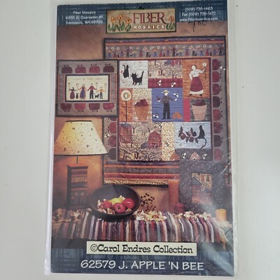 QUILTING / SEWING PATTERN  62579 J. APPLE 'N BEE BY FIBER MOSAICS