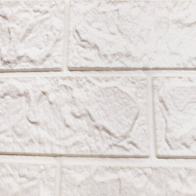 30 Art3d 3D Brick Wallpaper in White Faux Foam Brick Wall Panels Peel and Stick