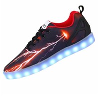Men Flashing Shoes With Usb Charging 7 Flash Color Sneakers Men Flashing Shoes With Usb Charging 7 Flash Color Sneakers