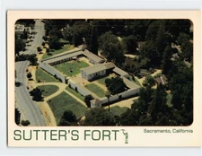 Postcard Sutter's Fort, Sacramento, California