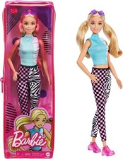 Barbie #158 Fashionista Doll, Malibu Top, in New Zip Case Reusable Packaging