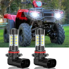 For Honda Foreman Rubicon 500 Rancher 420 2X 9005 LED Headlight Bulb 6000K 100W