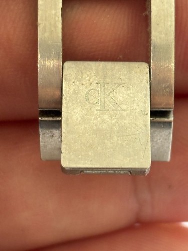 Calvin Klein - Silver metal ladies square wristwatch - Untested - Foto 5 di 5