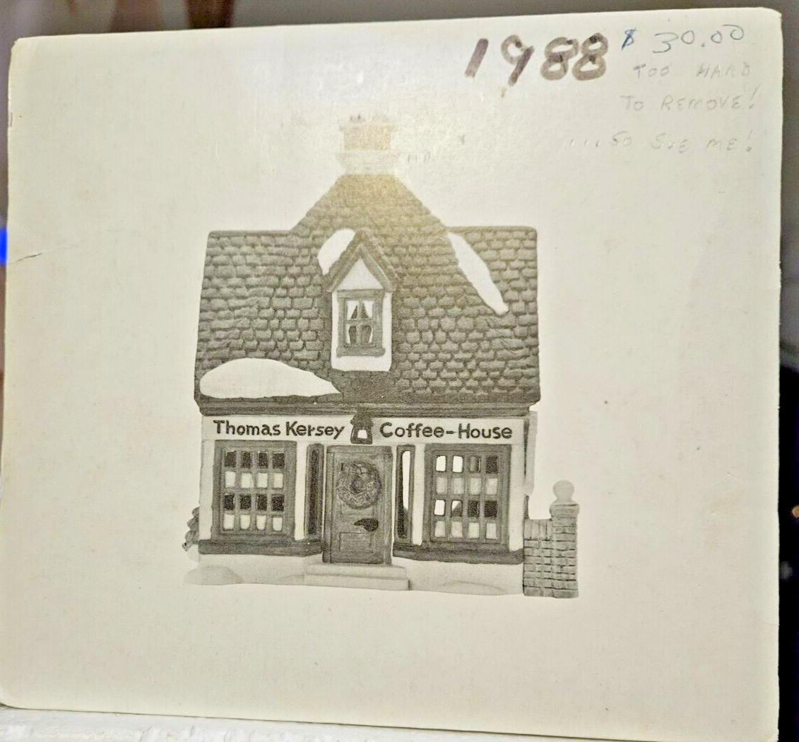 🎅THOMAS KERSEY COFFEE HOUSE 65072 Vintage Retired Dickens’ Village