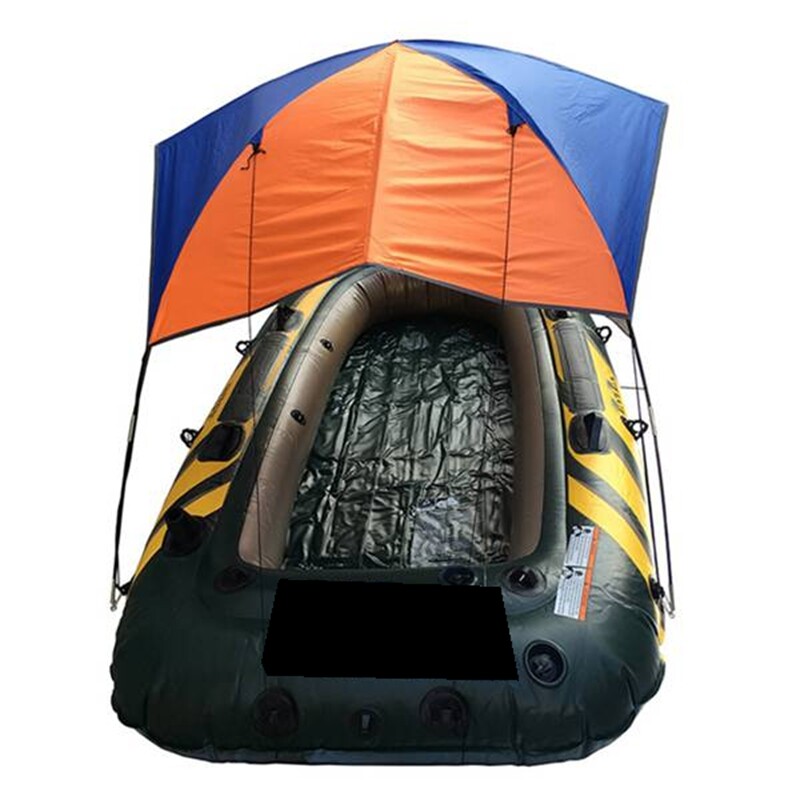 Canvas Inflatable Boat Tent Fishing Boat Rainproof Awning with Dual