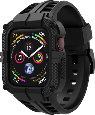 Rugged Apple Watch Band Bumper Case Cover Strap Iwatch SE 9 8 7 6 5 4 3 2