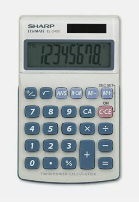 Sharp EL-240SAB Basic Top Taschenrechner