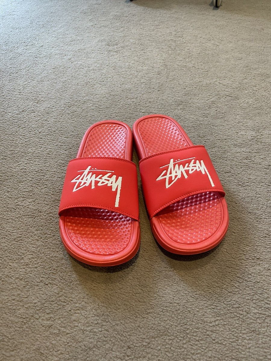 Nike Sandals Nike Benassi X Stussy New STUSSY NIKE Benassi Sandals