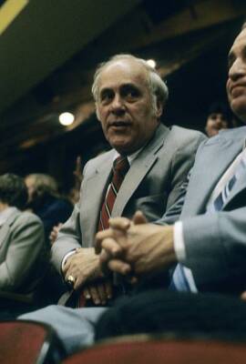 Red Auerbach President And Of The Boston Celtic Basketball 1980s Photo